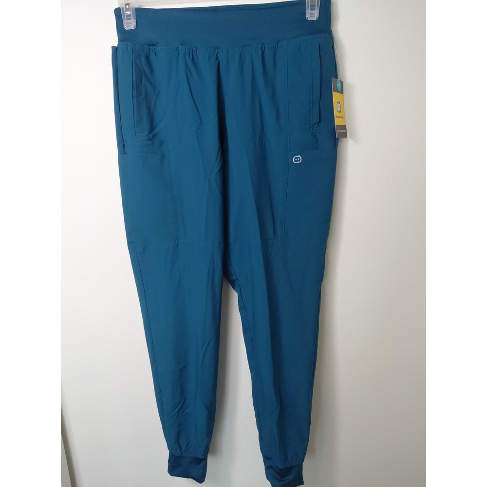 Wonderwink Scrub Pants Unisex SIZE M Joggers Turquoise NEW WITH TAGS